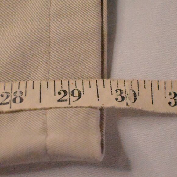 LL Bean Womens 12 34x29 Beige Classic Fit Elastic Waist Chino Khaki Pants - Picture 7 of 7